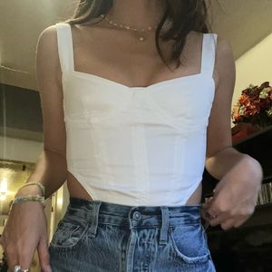 White denim top from Zara